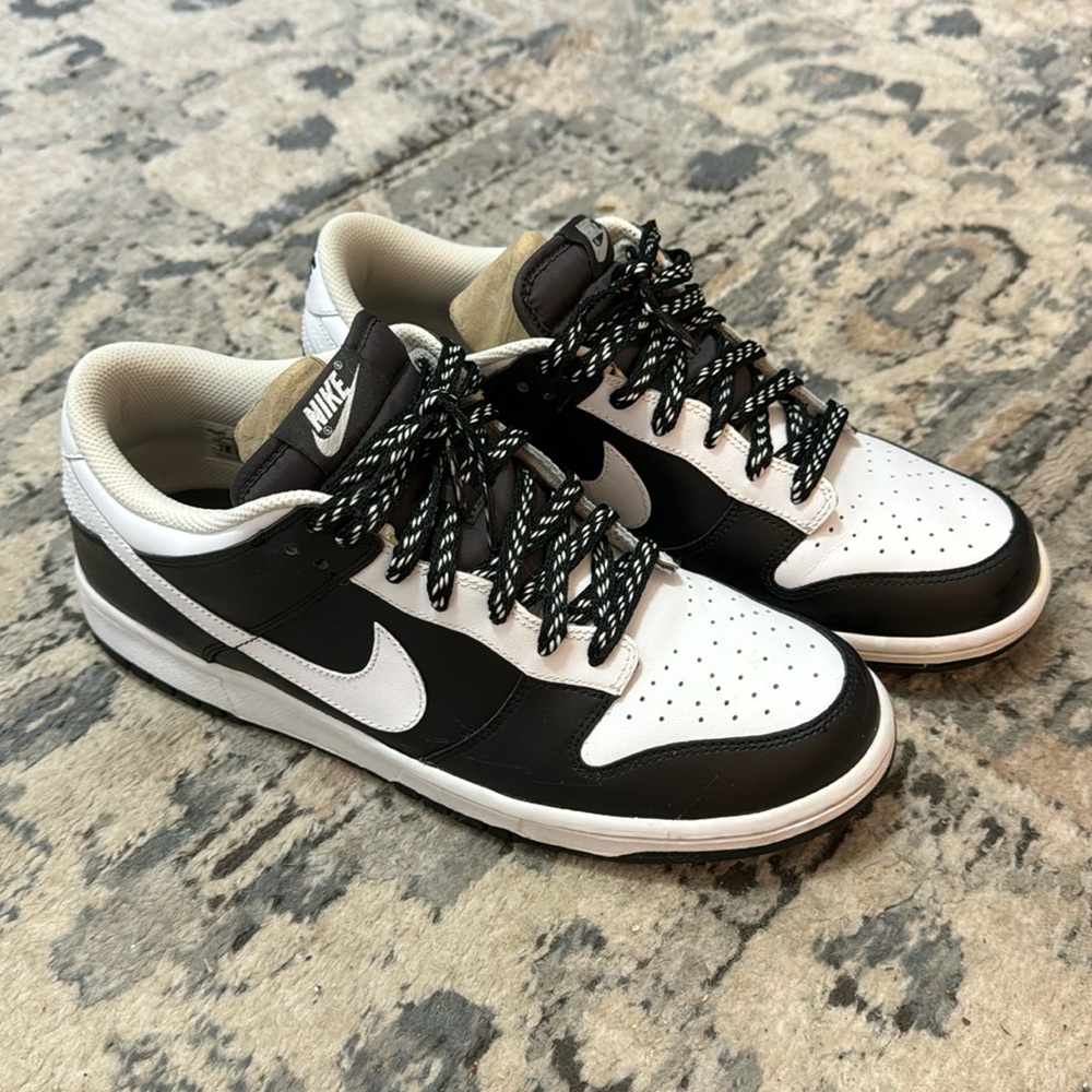 Nike Dunk Low white/black-midnight fog colorway
